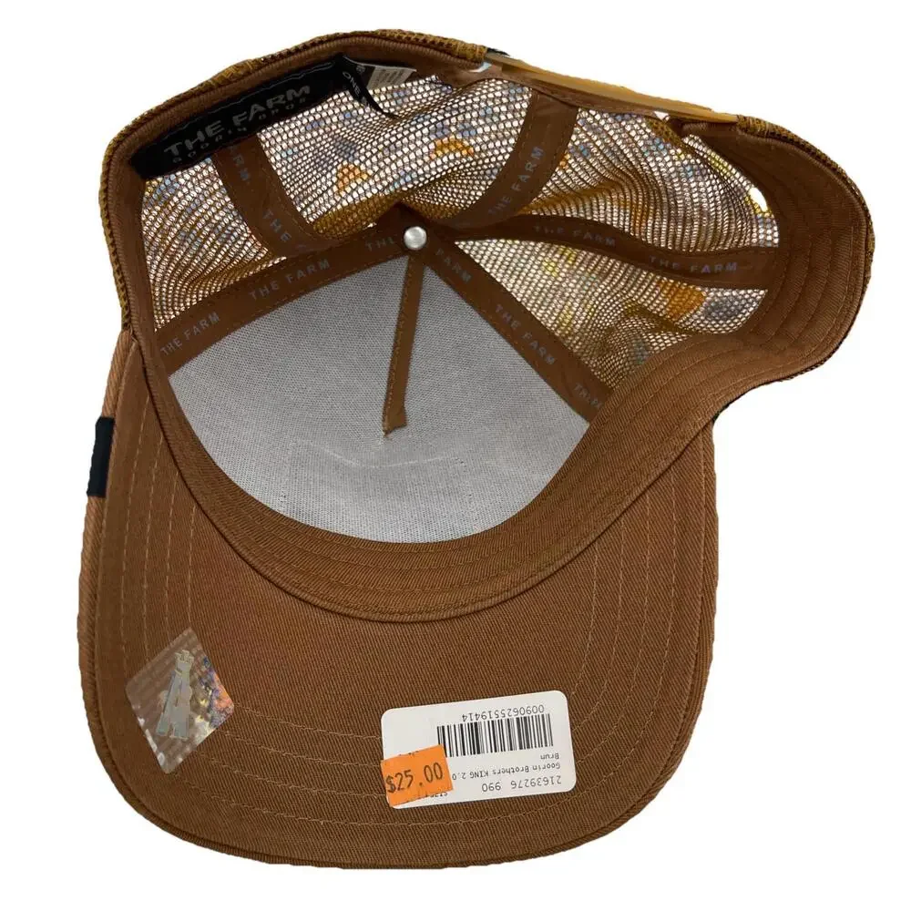 Goorin Bros The Farm Trucker Hat Mocha Brown King‎ Lion H80